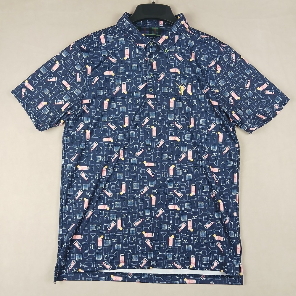 William Murray Medium Mens Polo Shirt 20x26 Golf **Fits A Small ** Stretch